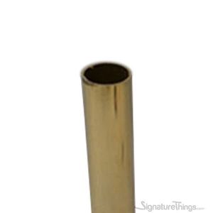 Brass Curtain Rod - Closet Rod - 0.040" Thick - 6 ft Length 