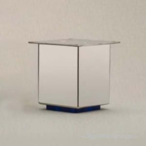 L-17 - 80mm Furniture Leg - Polished Chrome - Matt
