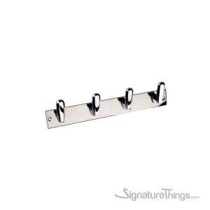J-DX-301 Brass Wall Mounted Hook Bar - Polished Chrome
