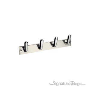 J-DX-305 Brass Wall Mounted Hook Bar - Polished Chrome