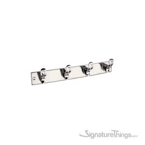 J-DX-306 Brass Wall Mounted Hook Bar - Polished Chrome